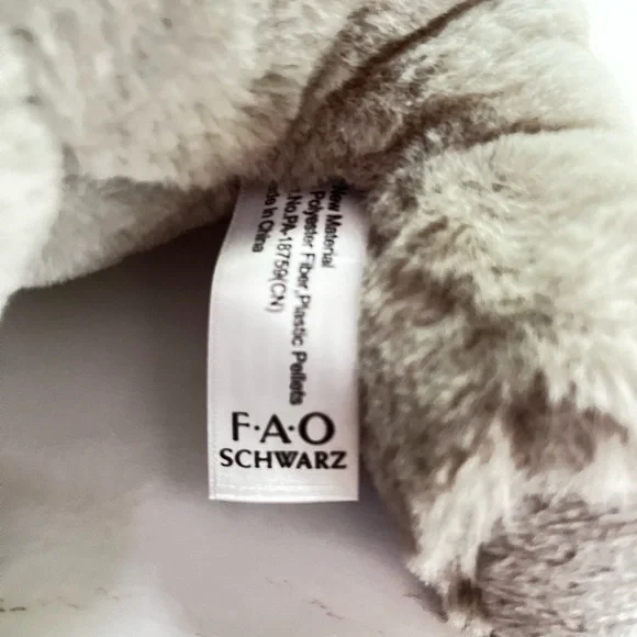 FAO Schwarz Soft Gray Elephant Plush - Picture 2 of 10